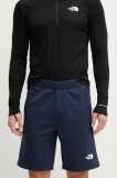 The North Face pantaloni scurti Reaxion barbati, culoarea albastru marin, melanj, NF0A8BET8Q01