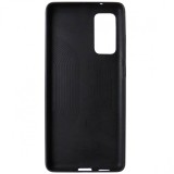 Husa tip capac spate slim silicon negru + piele ecologica verde pentru Samsung Galaxy S20 FE 4G, 5G