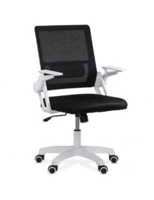 Scaun de birou ergonomic OFF 6261, mesh, cotiere rabatabile, inaltime reglabila, baza polipropilena, 80 kg foto