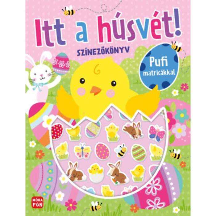 Itt a h&uacute;sv&eacute;t! - Sz&iacute;nezők&ouml;nyv pufi matric&aacute;kkal