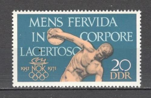 D.D.R.1971 20 ani Comitetul Olimpic National SD.318