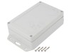 Carcasa universala Kradex ZP150.100.45UJH, Policarbonat, IP65, Gri Deschis, 100x150x45mm, cu Lame Fixare