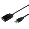 CABLU USB LOGILINK prelungitor, USB 2.0 (T) la USB 2.0 (M), 10m, activ (permite folosirea unui cablu USB lung), negru, &quot;UA0143&quot; (timbru verde 0.08 lei