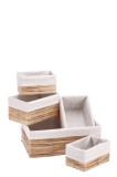 Cumpara ieftin Set 5 cosuri depozitare 21 x 12,5 x 11 cm, 25,5 x 17 x 13 cm, 40 x 30 x 15 cm
