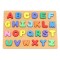 Joc puzzle alfabet din lemn pentru copii,26 litere multicolore