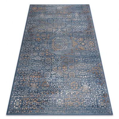 Covor L&amp;acirc;nă NAIN Ornament, vintage 7708/51611 albastru / portocaliu, 240x340 cm foto