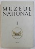MUZEUL NATIONAL , VOLUMUL I de FLORIAN GEORGESCU ...AL. D. VASILE , 1974