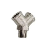 Ramificatie Y 3/8 MFF OMG Italia, Distribuitor Aer Compirmat, 3/8&quot; Exterior - 2x3/8&quot; Interior, Cuplare Rapida