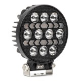 Proiector LED AWL76 AMiO 45W 3000 lm 10-36V DC, lumina alba 6500K si lumina galbena de avertizare, 110x110x38 mm