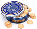 Cutie cu biscuiti - Butter Cookies - Blue Tin