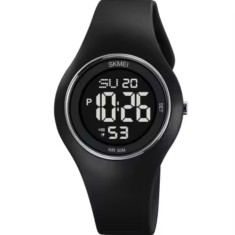 Ceas de mana barbatesc Skmei Alarma Casual Sport Fashion Digital Cronometru Negru