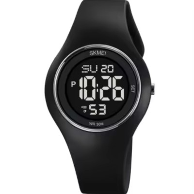Ceas de mana barbatesc Skmei Alarma Casual Sport Fashion Digital Cronometru Negru foto