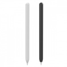 Set Huse Pencil Sleeve 2x pentru Stylus Pen Apple Alb si Negru foto