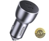 Incarcator Auto UGREEN CD213 36W 3A 2 x USB-C Gri