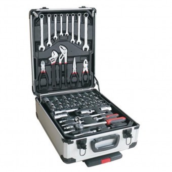 Trusa de scule si unelte Strend Pro Premium ST873, 117 piese, valiza de aluminiu, Cr-V foto