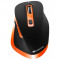 Mouse Optic Canyon CNS-CMSW14BO USB Wireless Black Orange