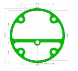 Garnitura cap compresor piston 95mm superior SPC0104