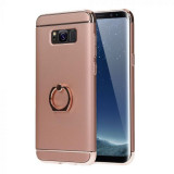 Cumpara ieftin Husa Samsung Galaxy J5 2017, Elegance Luxury 3in1 Ring Rose-Gold, Roz, MyStyle