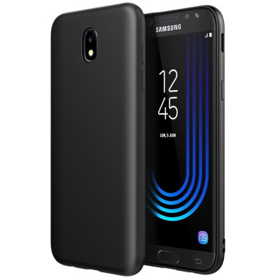 Husa pentru Samsung Galaxy J3 2017, GloMax Perfect Fit, Negru foto