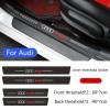 Ornamente Praguri Auto Audi, Autocolant Negru, 60cm/40cm - Set 4 Bucati