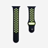 Cumpara ieftin Curea sport, THD, orificii ventilatie, compatibila Apple Watch 45 mm seria 10, negru si verde