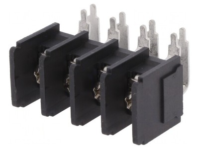Regletă de conexiuni PCB unghi 90&amp;deg; 4 piste 4mm2 foto