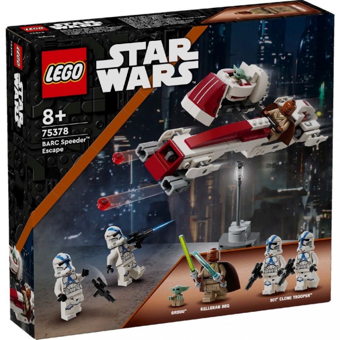LEGO STAR WARS EVADARE PE MOTOCICLETA DE VITEZA BARC 75378 SuperHeroes ToysZone