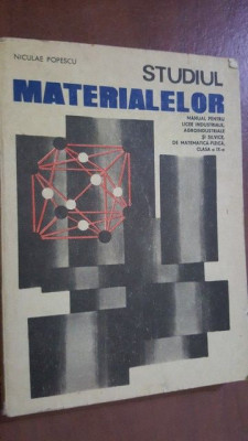 Studiul materialelor manual- Nicolae Popescu foto