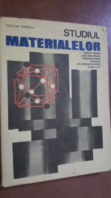 Studiul materialelor manual- Nicolae Popescu