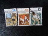 Serie timbre fauna animale stampilate Australia timbre filatelice postale, Stampilat