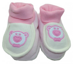 Botosei tip ciorapi pentru nou nascuti-NN BTS1-R, Roz foto