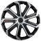 Set 4 Capace Roti Evo Gri-Negru R16