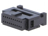 Mufă IDC mamă 20 PIN pentru cablu-bandă 0.635mm Gold Flash, CONNFLY