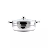 Tigaie pentru fripturi din otel inoxidabil, 28 x 11 cm Handy KitchenServ, Perfect Home