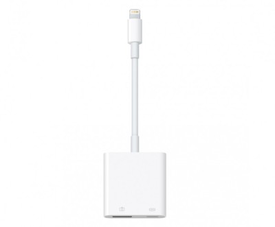 Adaptor Apple Lightning pentru camera si USB 3.0, Alb, nou foto