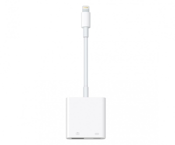 Adaptopr Apple Lightning pentru camera si USB 3.0, Alb, nou