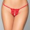 Bikini Provocatori Crotchless Rosii S/L