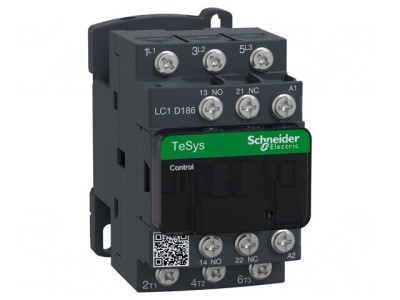 Contactor 3P 24VDC 18A NC NO LC1D186BD foto