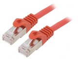Patch cord S/FTP Cat 6a LSZH roșu 2m, Gembird