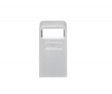 USB Flash Drive Kingston 256GB Data Traveler Micro, USB 3.2 Gen1, Metalic