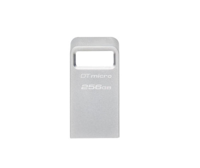 USB Flash Drive Kingston 256GB Data Traveler Micro, USB 3.2 Gen1, Metalic foto