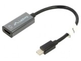 Adaptor DisplayPort 1.2 la HDMI 1.3b, 0.2m, Negru, Carcasa ABS