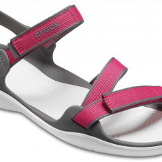 Sandale Crocs Swiftwater Webbing Sandal Roz - Paradise Pink/Smoke