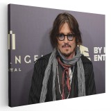Tablou Johnny Depp actor 2082 Tablou canvas pe panza CU RAMA 60x90 cm