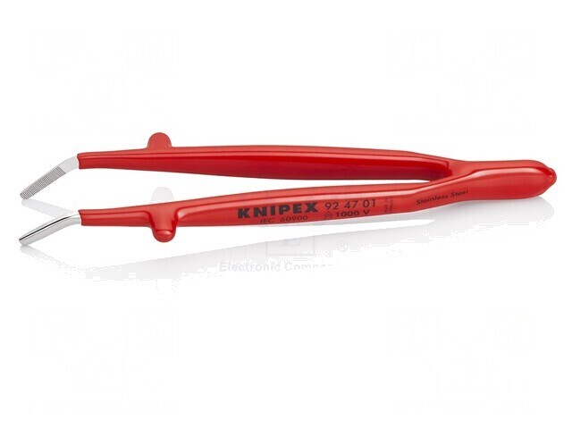 Pensetă Izolată 142mm V&acirc;rf Curbat Rotunjit