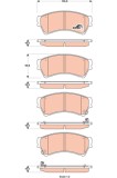 TRW GDB3501 COTEC set placute frana,frana disc