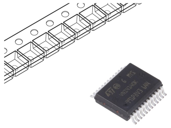 Comutator de putere high-side 4 canale