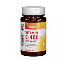 Vitamina E naturala 400UI, 60cps moi, Vitaking foto
