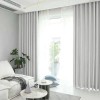 Draperie din catifea blackout cu rejansa transparenta cu ate pentru galerie, Madison, 150x230 cm, densitate 700 g/ml, Bright White, 1 buc
