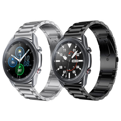 Curea metalica 22mm pt ceas Samsung Galaxy Watch 3 45mm Watch 46mm Gear S3 foto